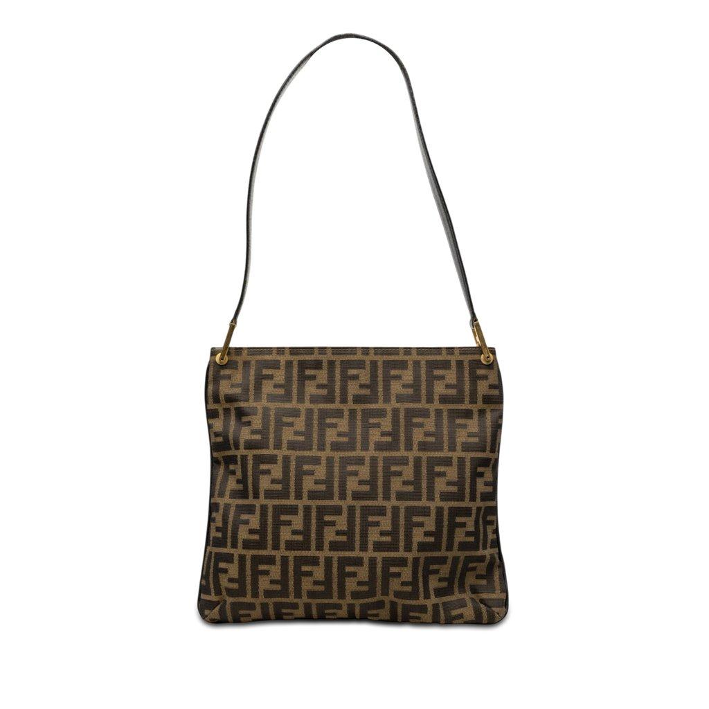 Fendi Zucca Canvas Shoulder Bag