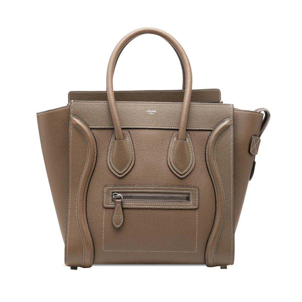 Celine Micro Leather Luggage Tote