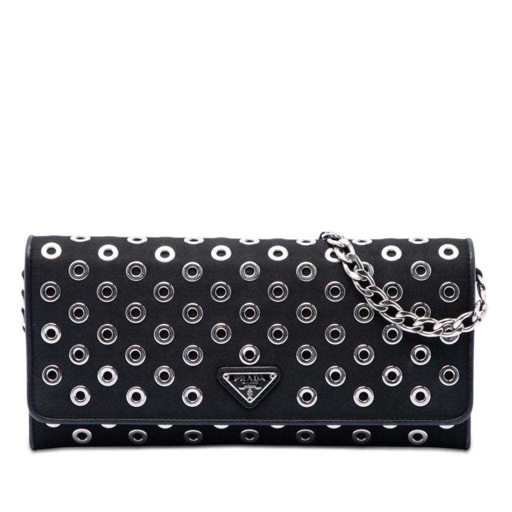 Prada Tessuto Grommet Wallet On Chain