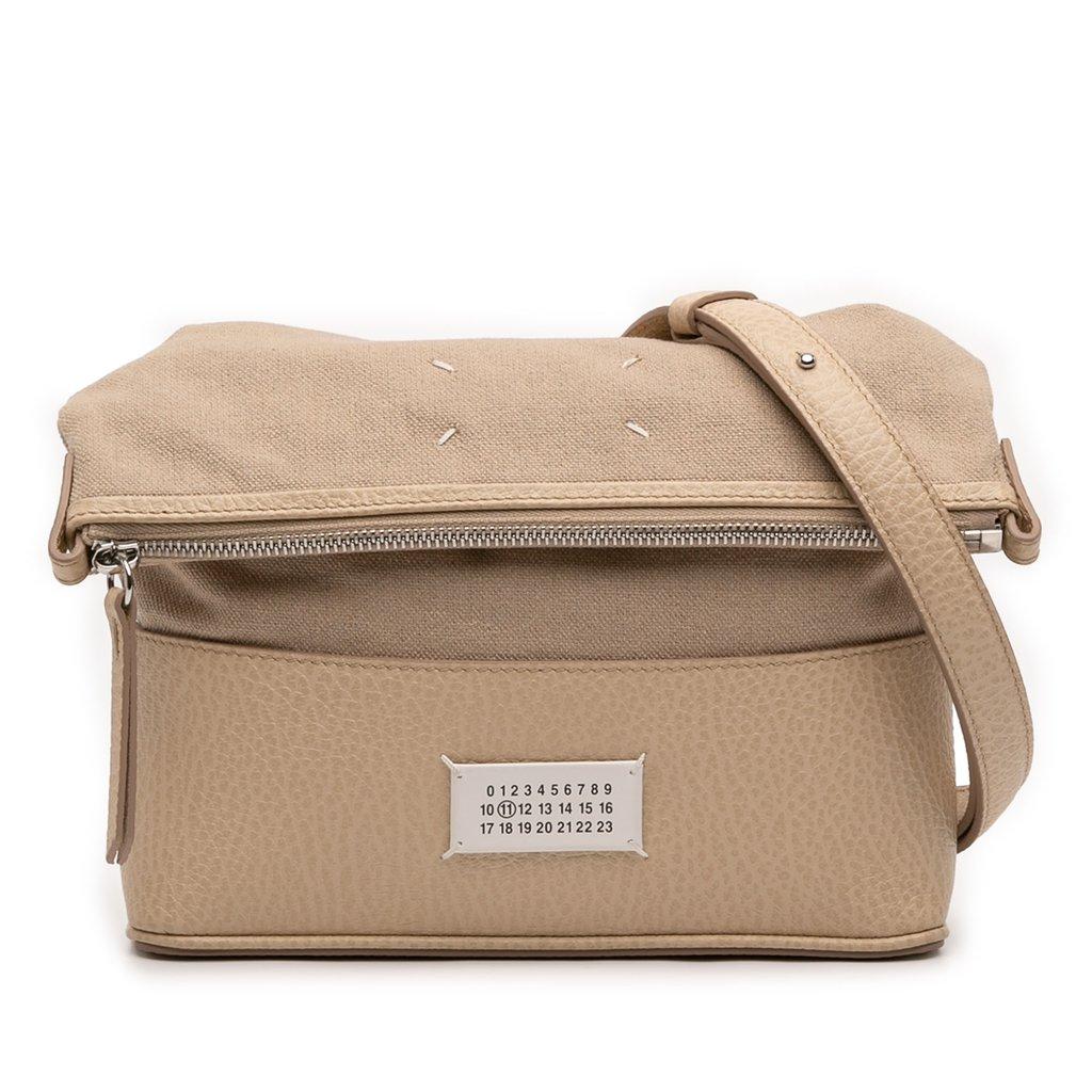 Maison Margiela Small Canvas and Grained Calfskin 5AC Foldable Crossbody