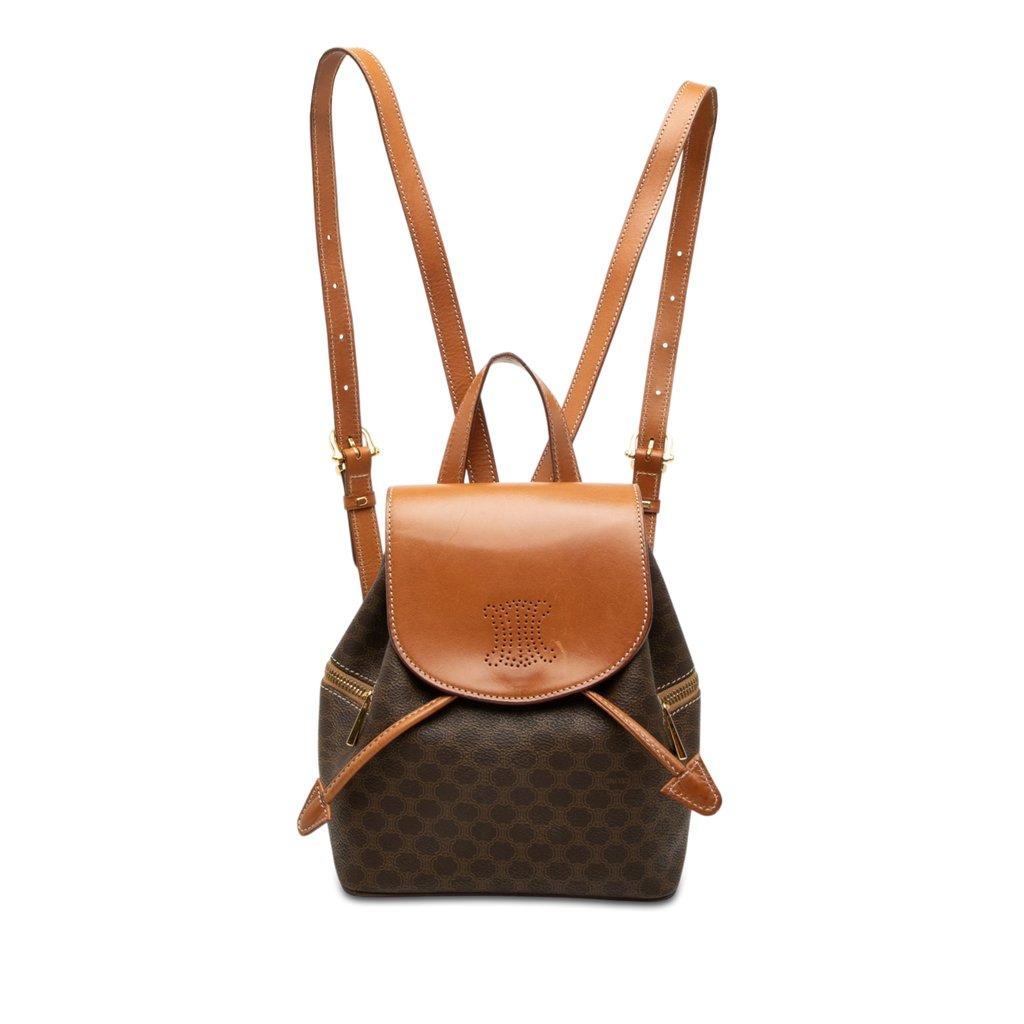 Celine Macadam Coated Canvas  Backpack
