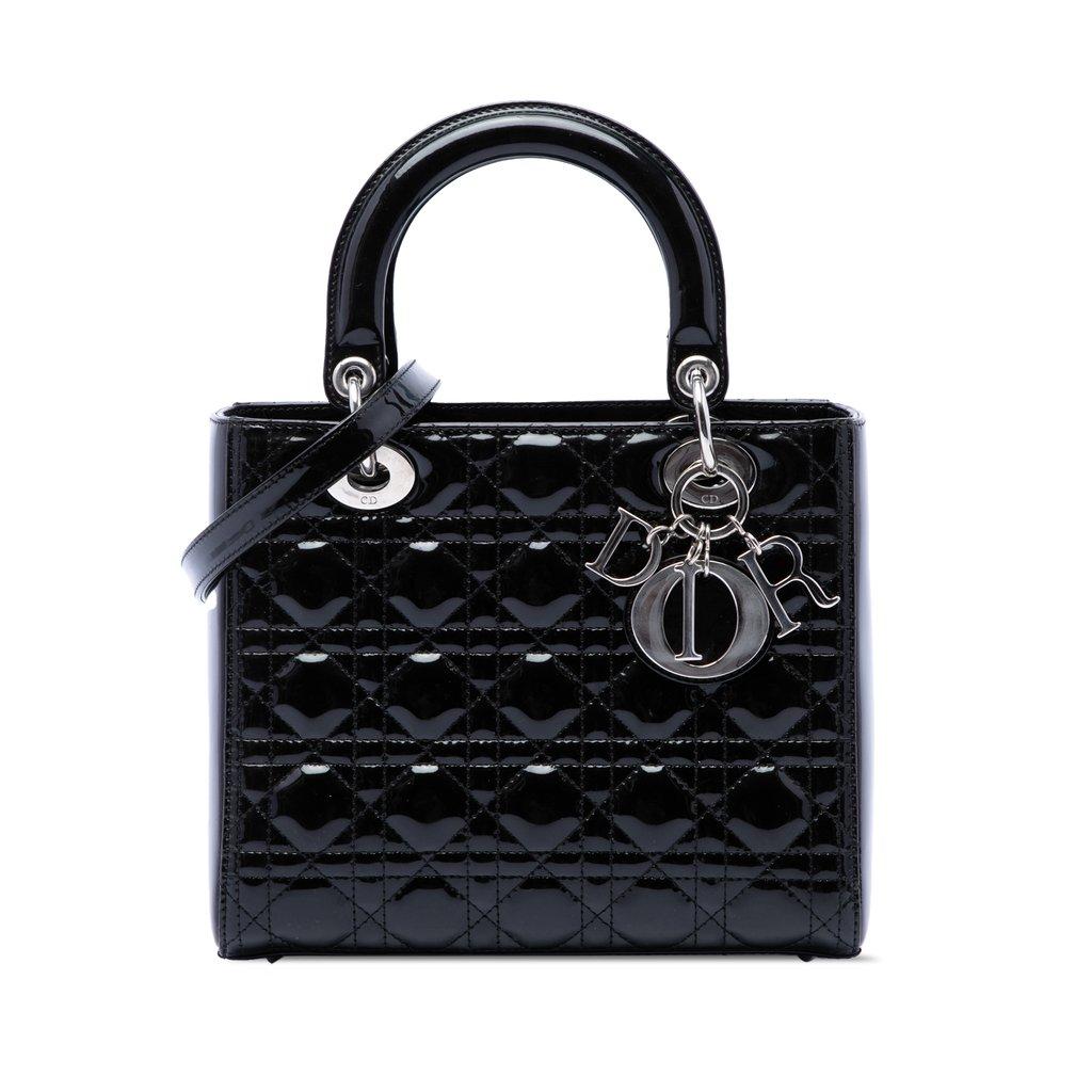 Dior متوسط براءة اختراع كاناج ليدي ديور
