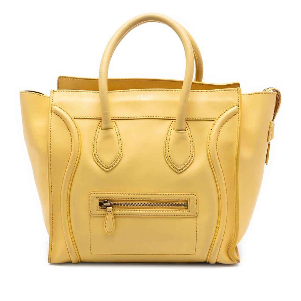 Celine Mini Leather Luggage Tote