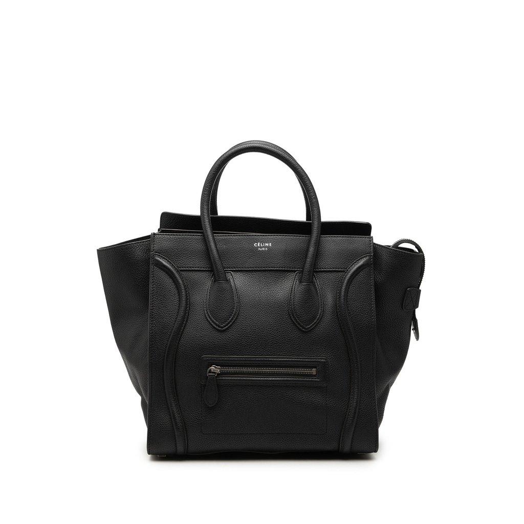 Celine Mini Grained Calfskin Luggage Tote
