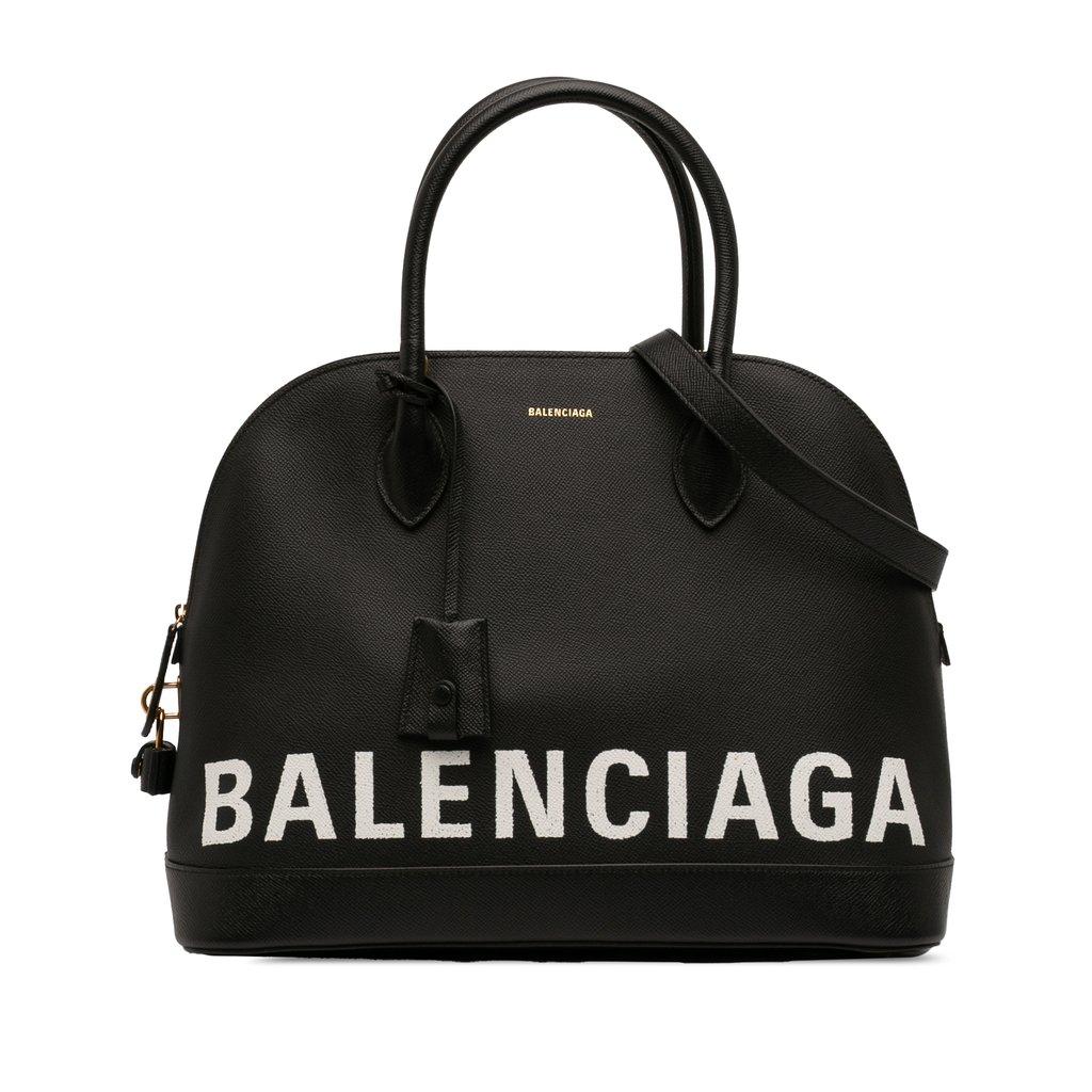 Balenciaga Grained Calfskin Ville Top Handle Bag M