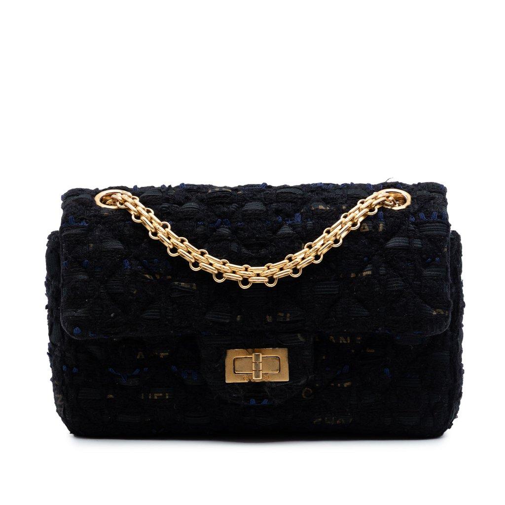 Chanel Quilted Tweed Reissue 2.55 Single Flap 224