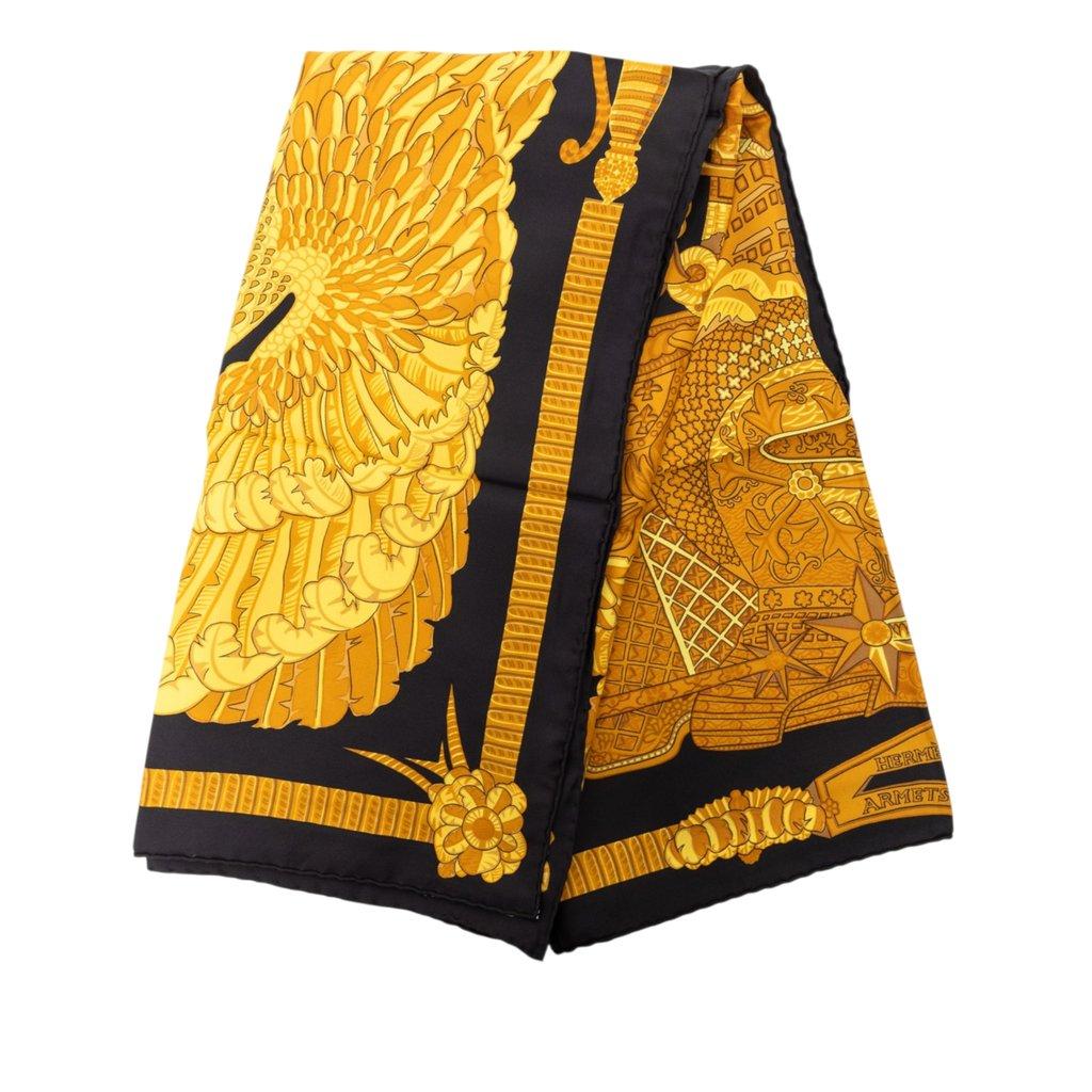 Hermès Armets en Panache Silk Scarf 90