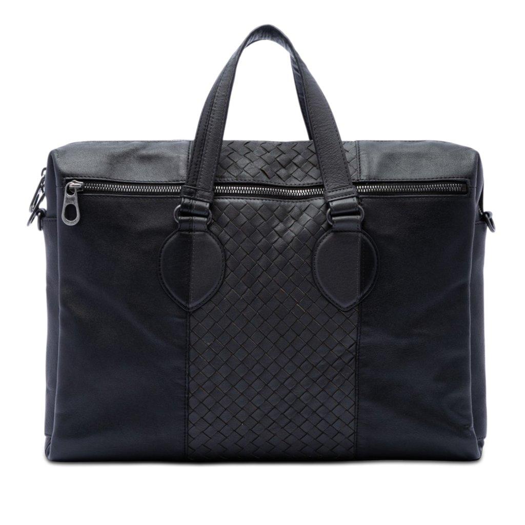 Bottega Veneta Bicolor Nappa Intrecciato Briefcase
