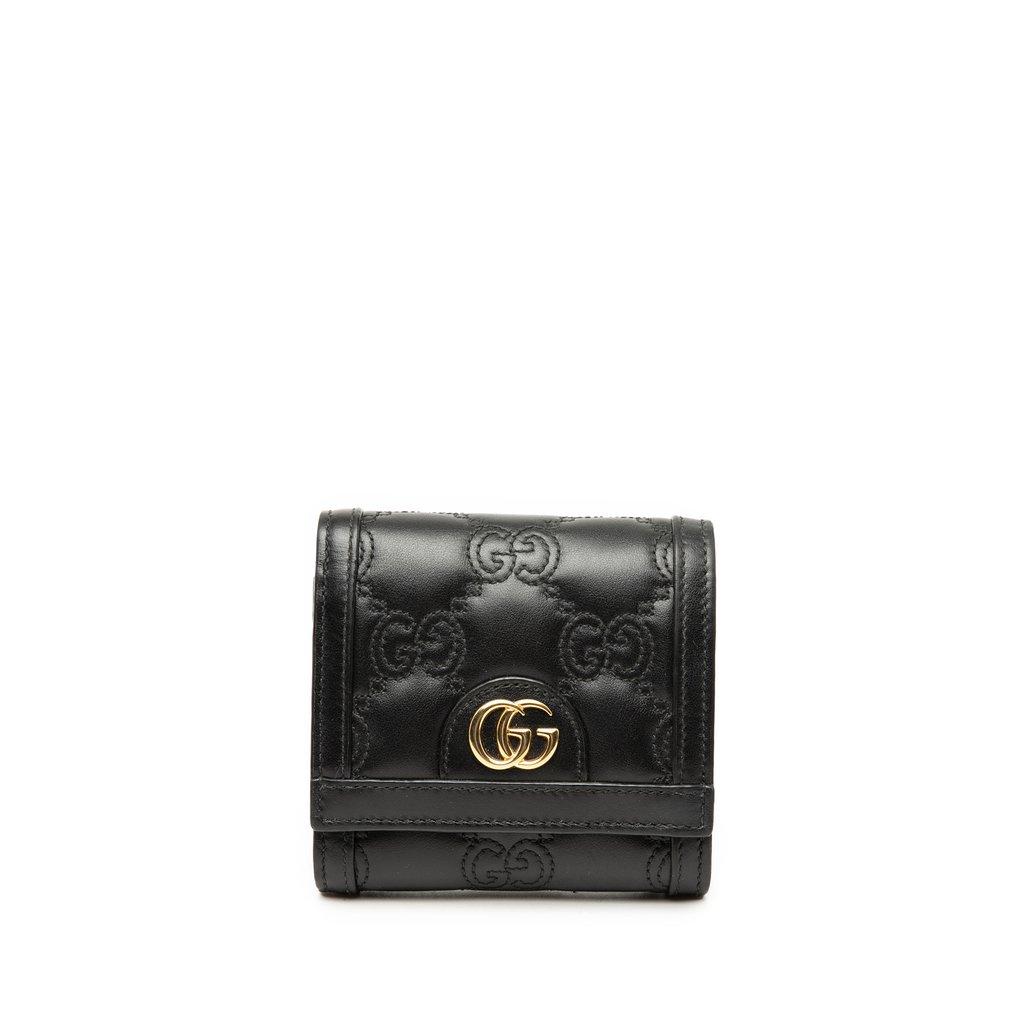 Gucci GG Matelasse Calfskin Card Case Wallet