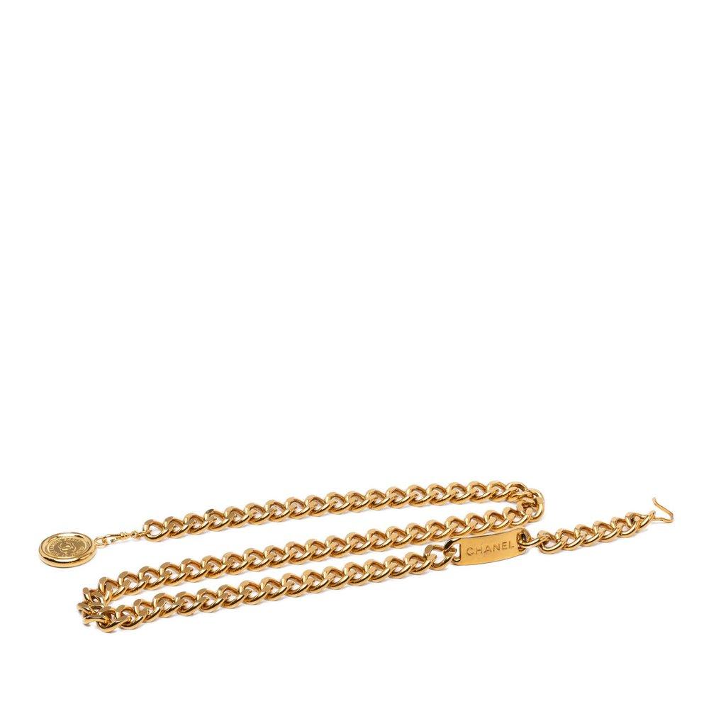 Chanel حزام سلسلة مطلي بالذهب CC 31 Rue Cambon Medallion