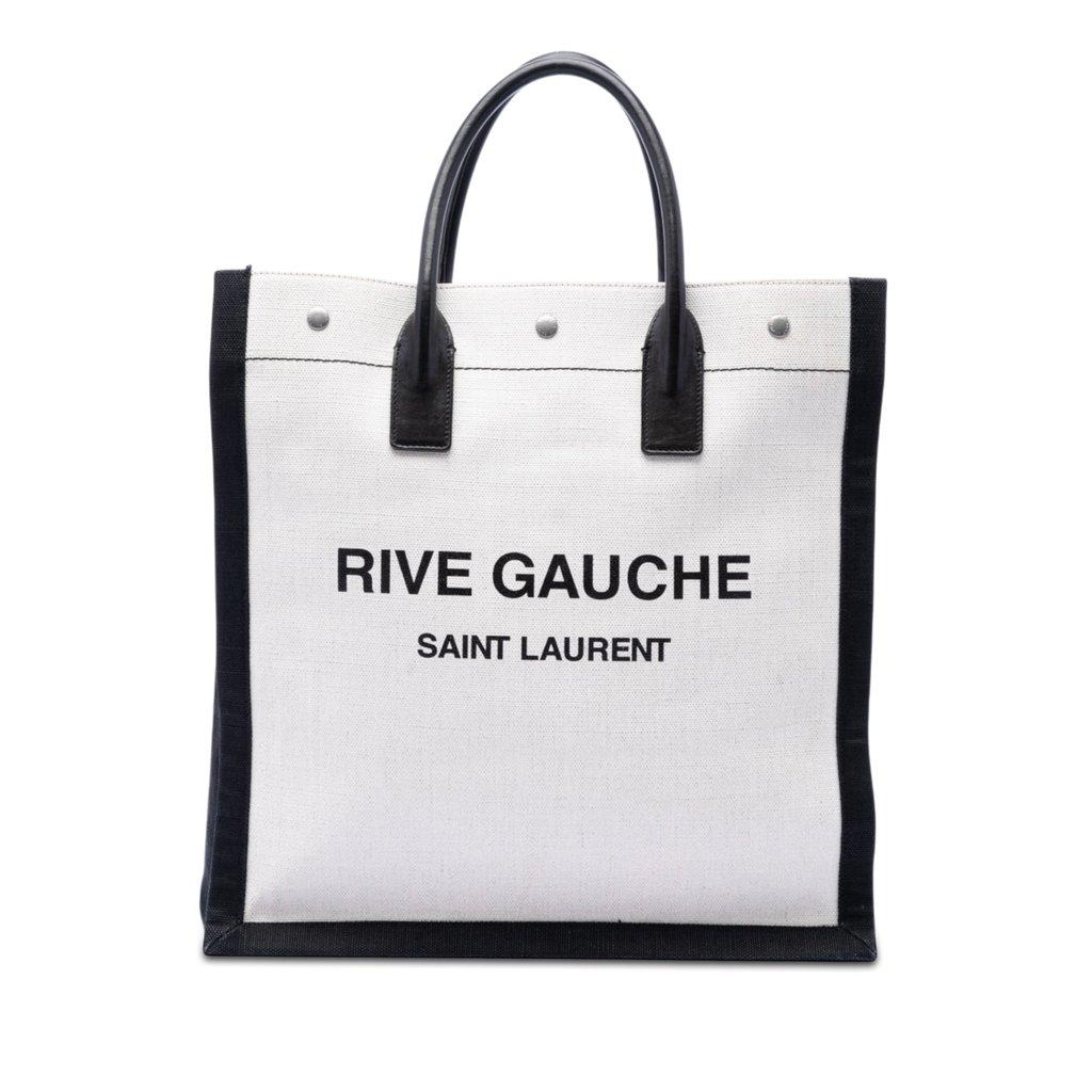Saint Laurent Linen Rive Gauche North South Tote