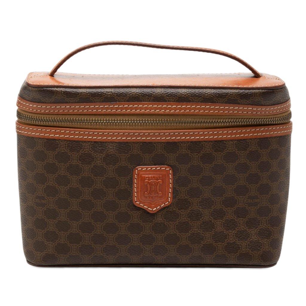 Celine Macadam Coated Canvas Vanity Bag