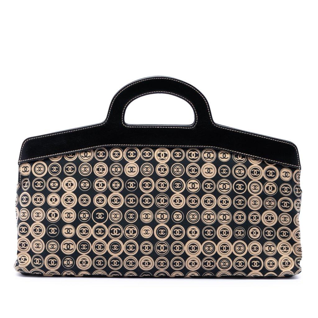 Chanel Jersey Printed Frame Handbag