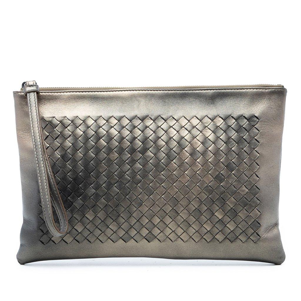 Bottega Veneta Nappa Intrecciato Wristlet Clutch