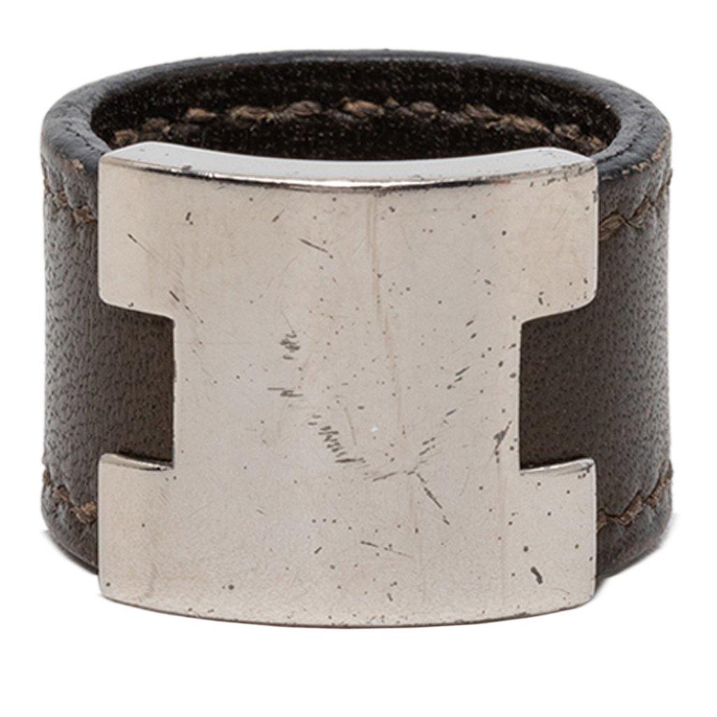 Hermès Swift and Palladium Plated Lurie Ring