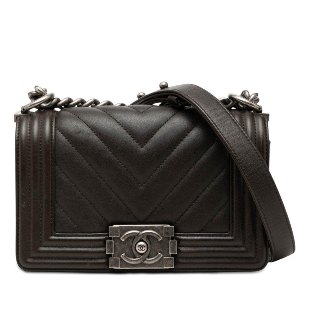 Chanel Small Chevron Lambskin Boy Flap