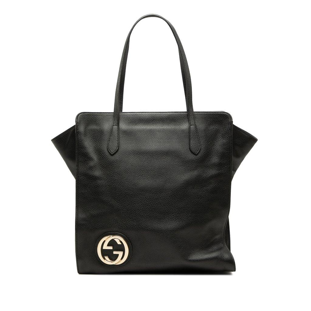 Gucci Dollar Calfskin Interlocking G Tote