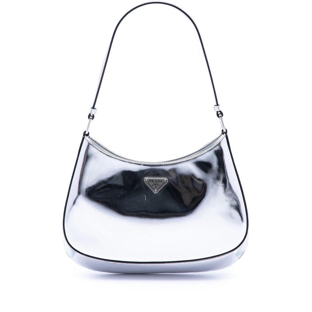 Prada Spazzolato Leather Cleo Shoulder Bag