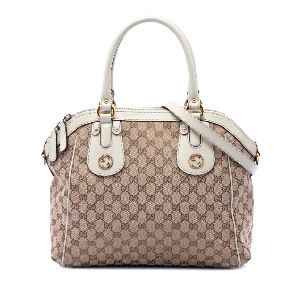 Gucci Medium GG Canvas Scarlett Satchel