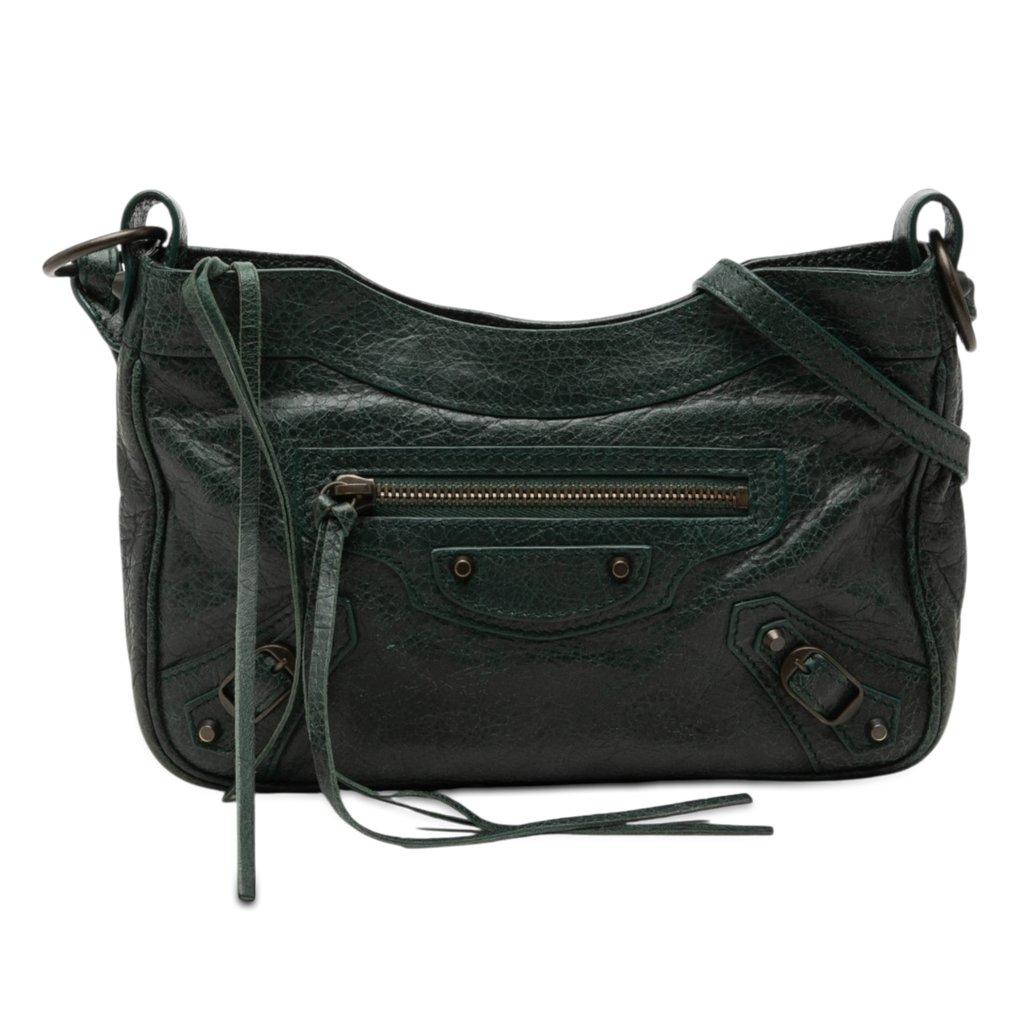 Balenciaga Lambskin Motocross Classic Hip Crossbody