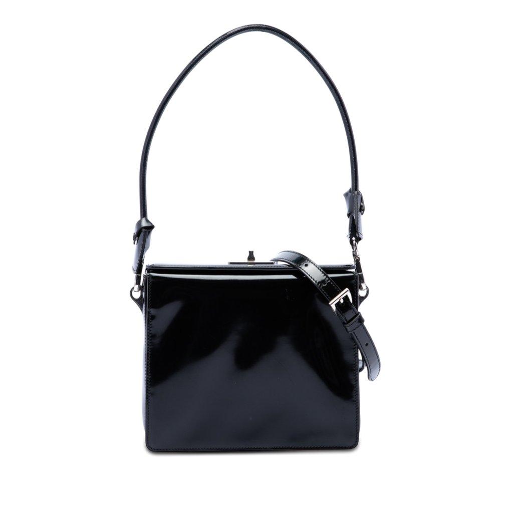 Prada Patent Leather Turnlock Satchel