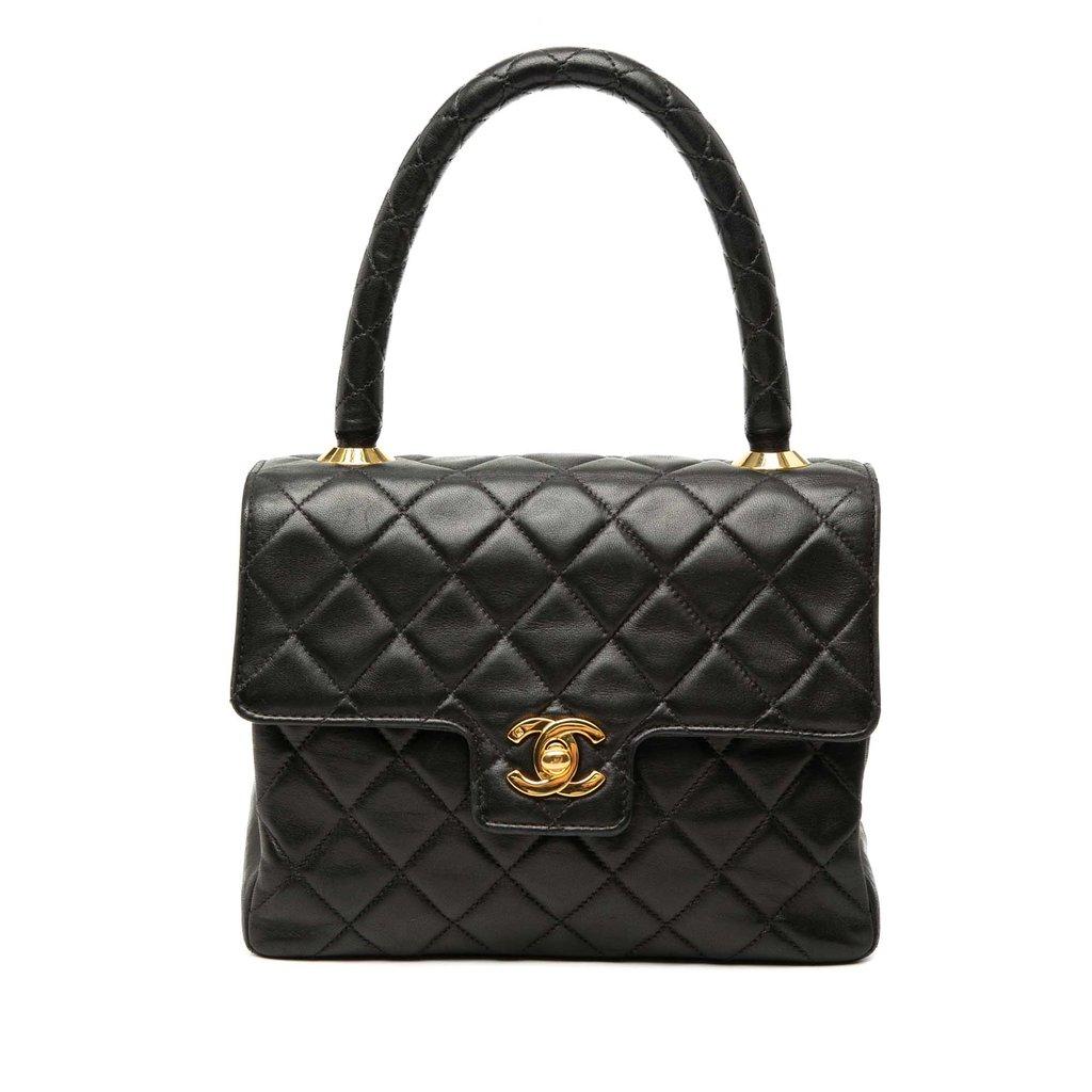 Chanel Small Lambskin Kelly Top Handle Bag