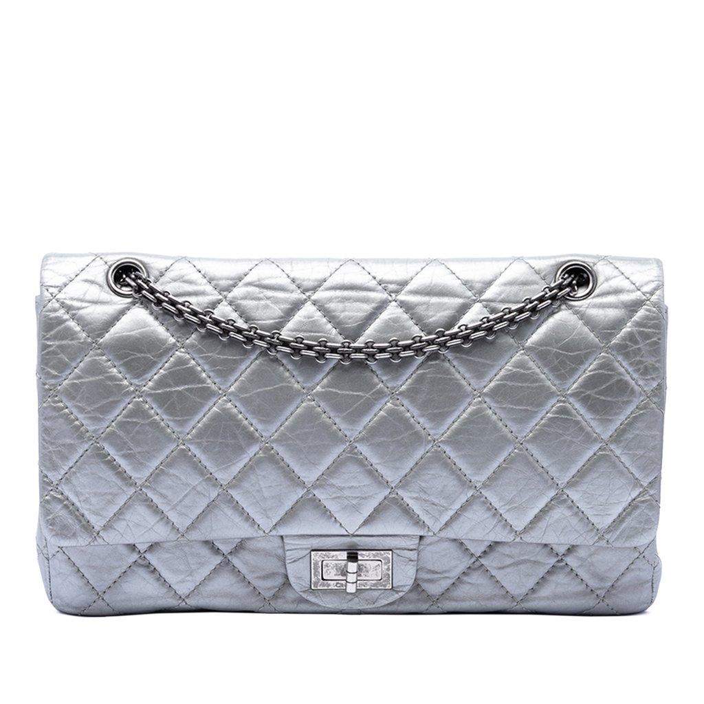 Chanel Quilted Metallic Aged Calfskin Reissue 2.55 Double Flap 227