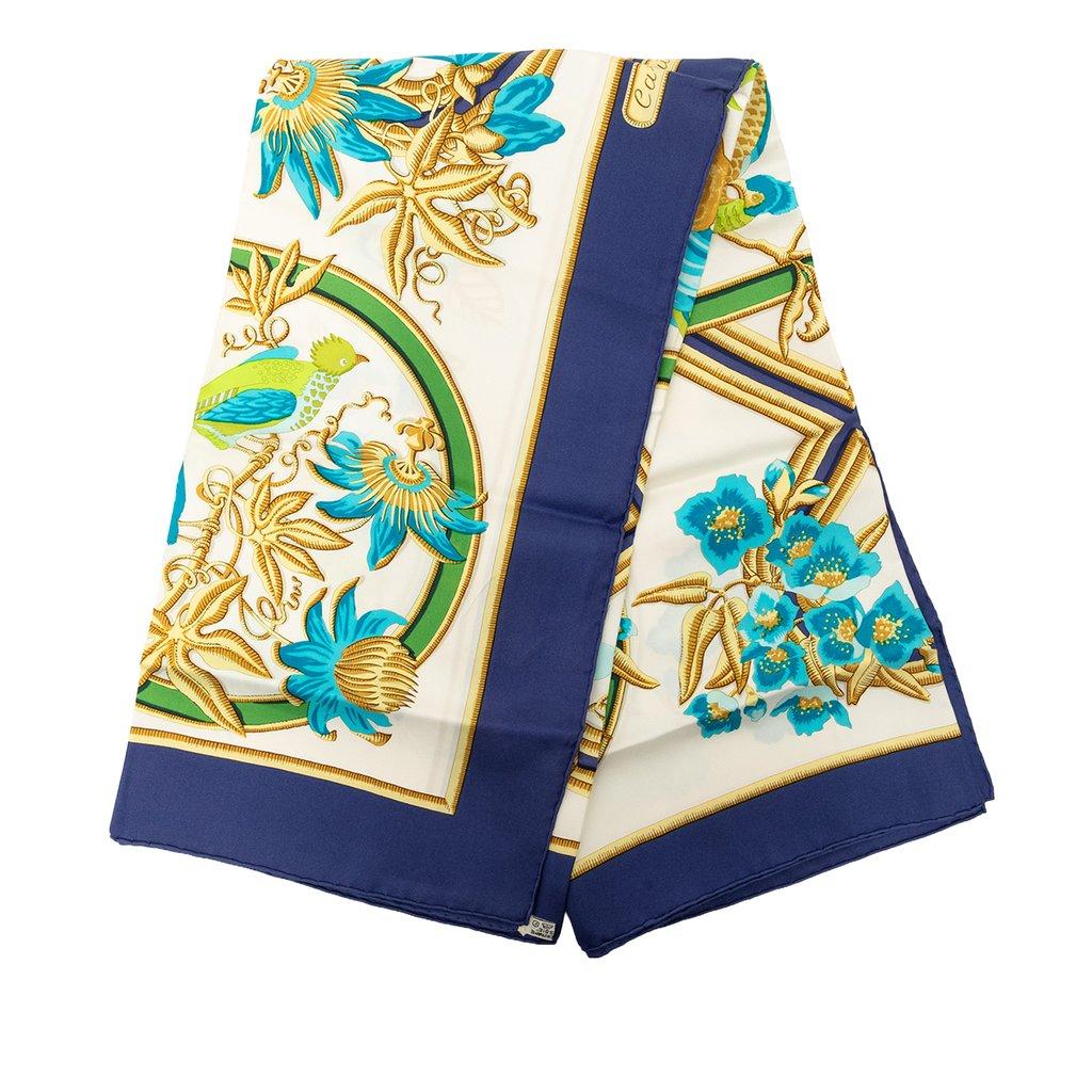 Hermès Caraibes Silk Scarf 90