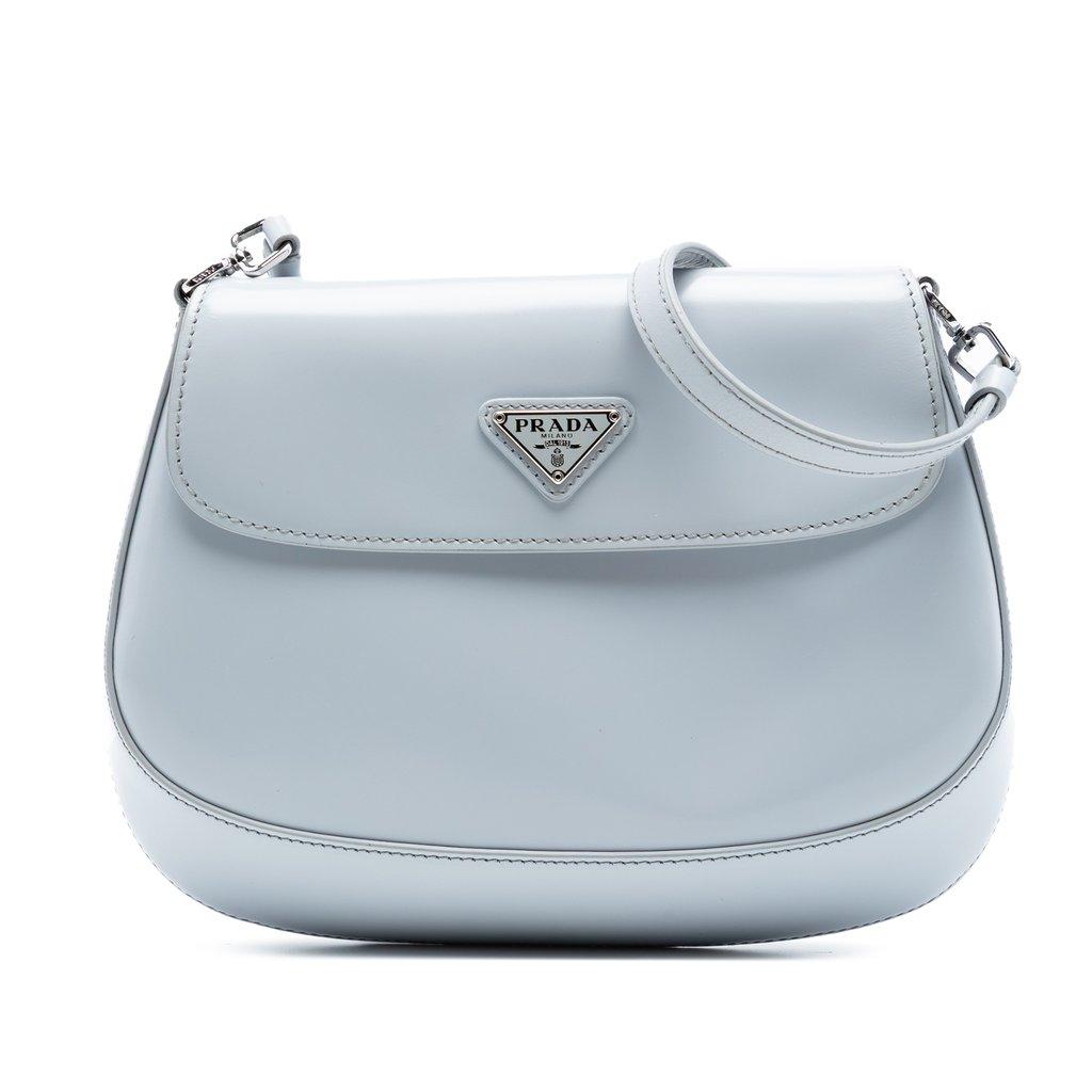 Prada Mini Brushed Leather Cleo Flap