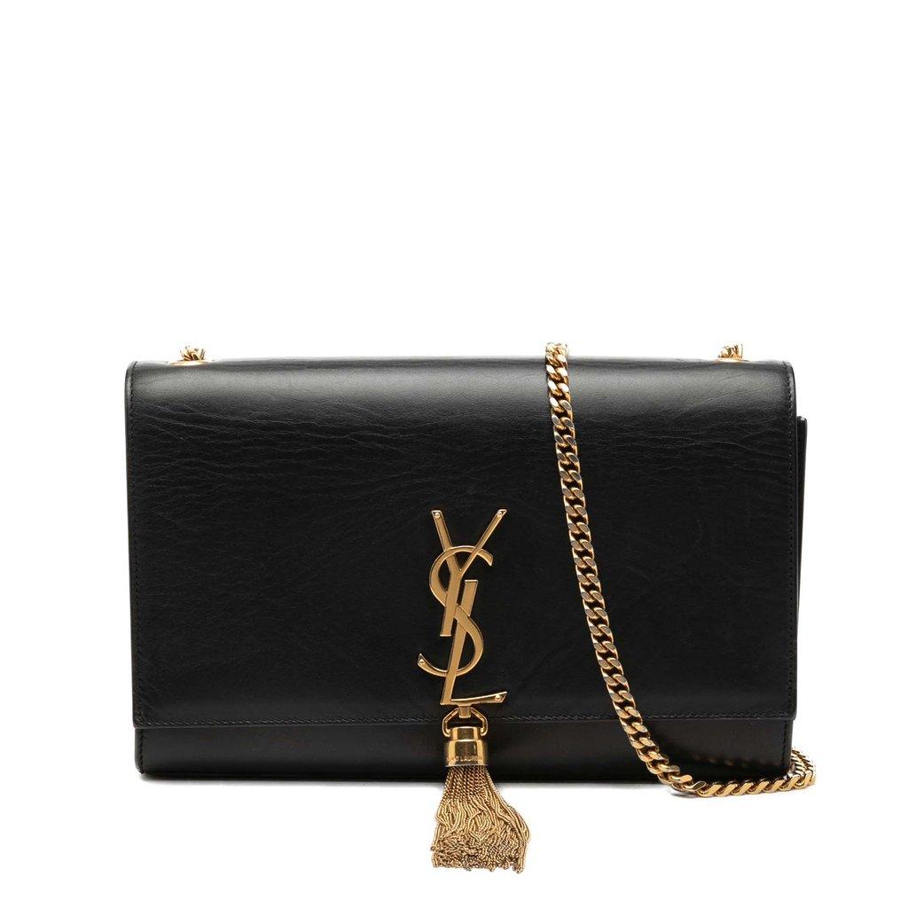 Saint Laurent Medium Smooth Calfskin Classic Monogram Kate Tassel Crossbody