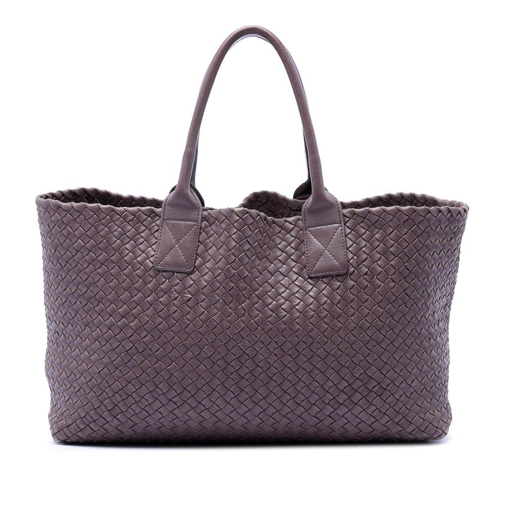 Bottega Veneta Limited Edition Medium Lambskin Intreccio Cabat Tote