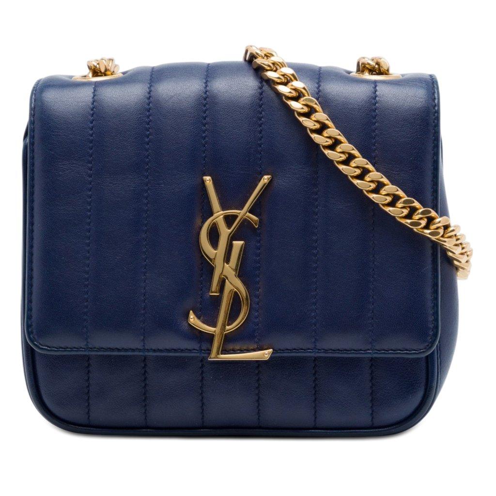 Saint Laurent Small Lambskin Vicky Crossbody