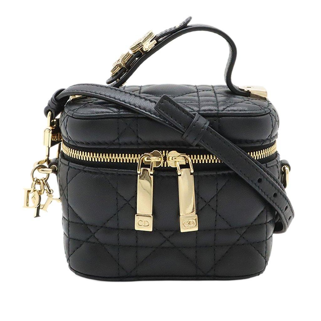 Dior Micro Lambskin Cannage Lady Dior Vanity Case