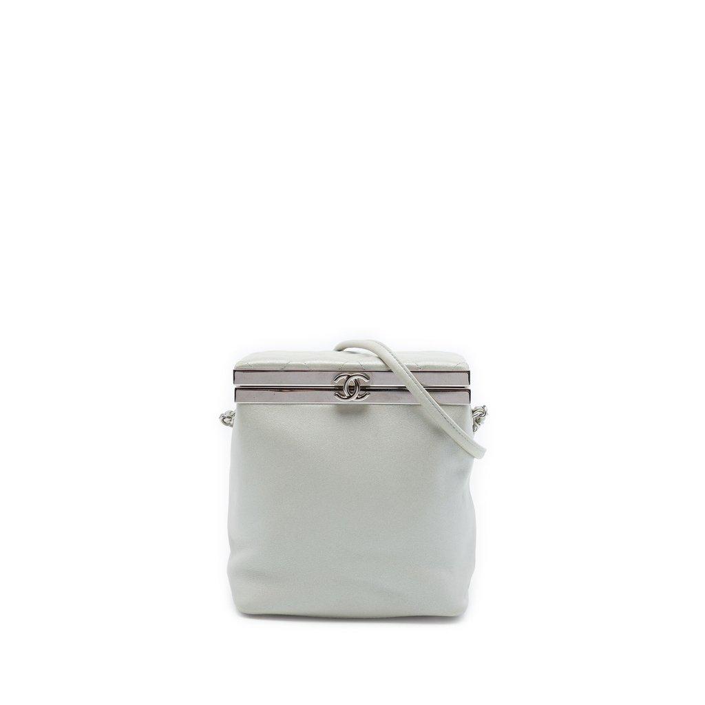 Chanel CC Metallic Calfskin Vanity Bag