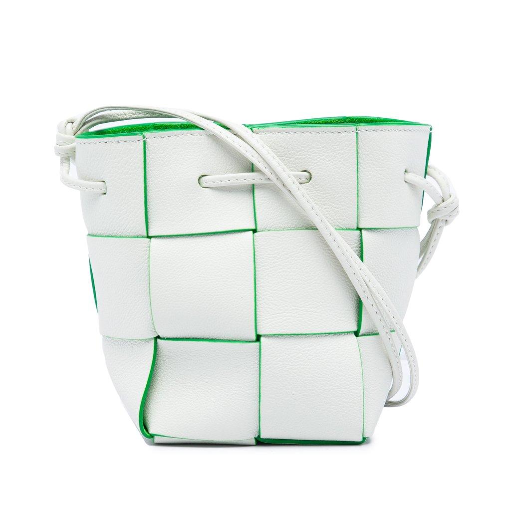 Bottega Veneta Mini Nappa Maxi Intrecciato Cassette Bucket Bag