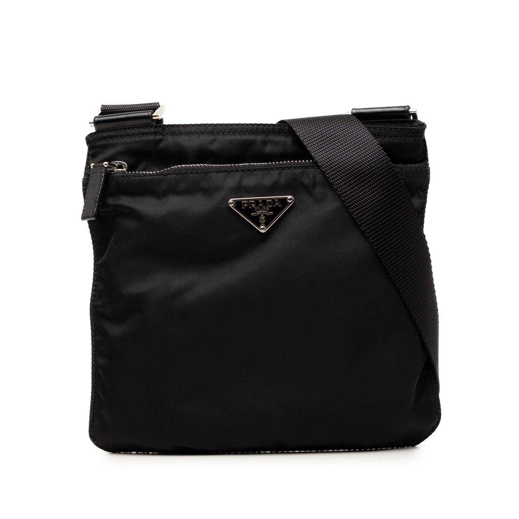 Prada حقيبة كروسبودي بسحاب علوي من تيسوتو
