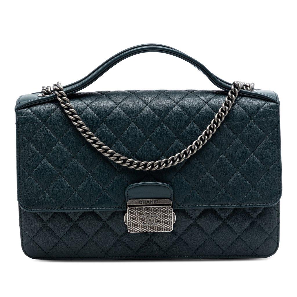 Chanel Medium Quilted Goatskin CC University Flap
