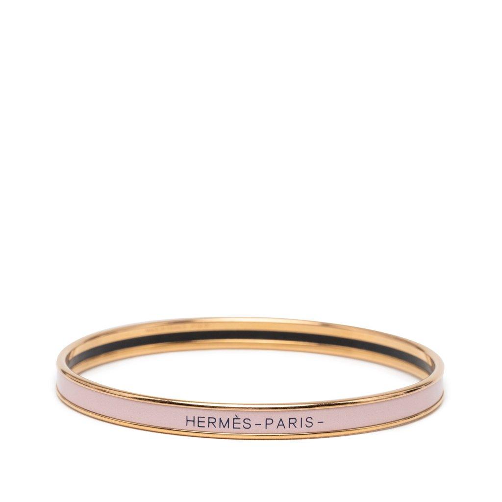 Hermès Extra Narrow Enamel Uni Bangle 62
