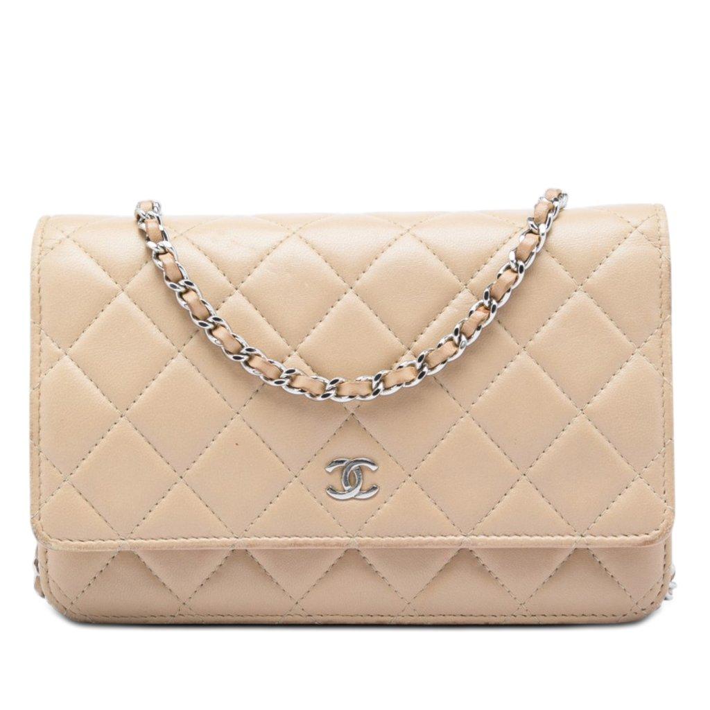 Chanel CC Quilted Lambskin Wallet On Chain