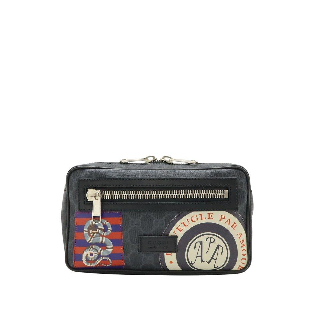 Gucci GG Supreme Web Night Courrier Belt Bag