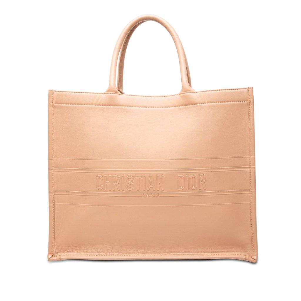 Dior Large Embossed Calfskin Book Tote