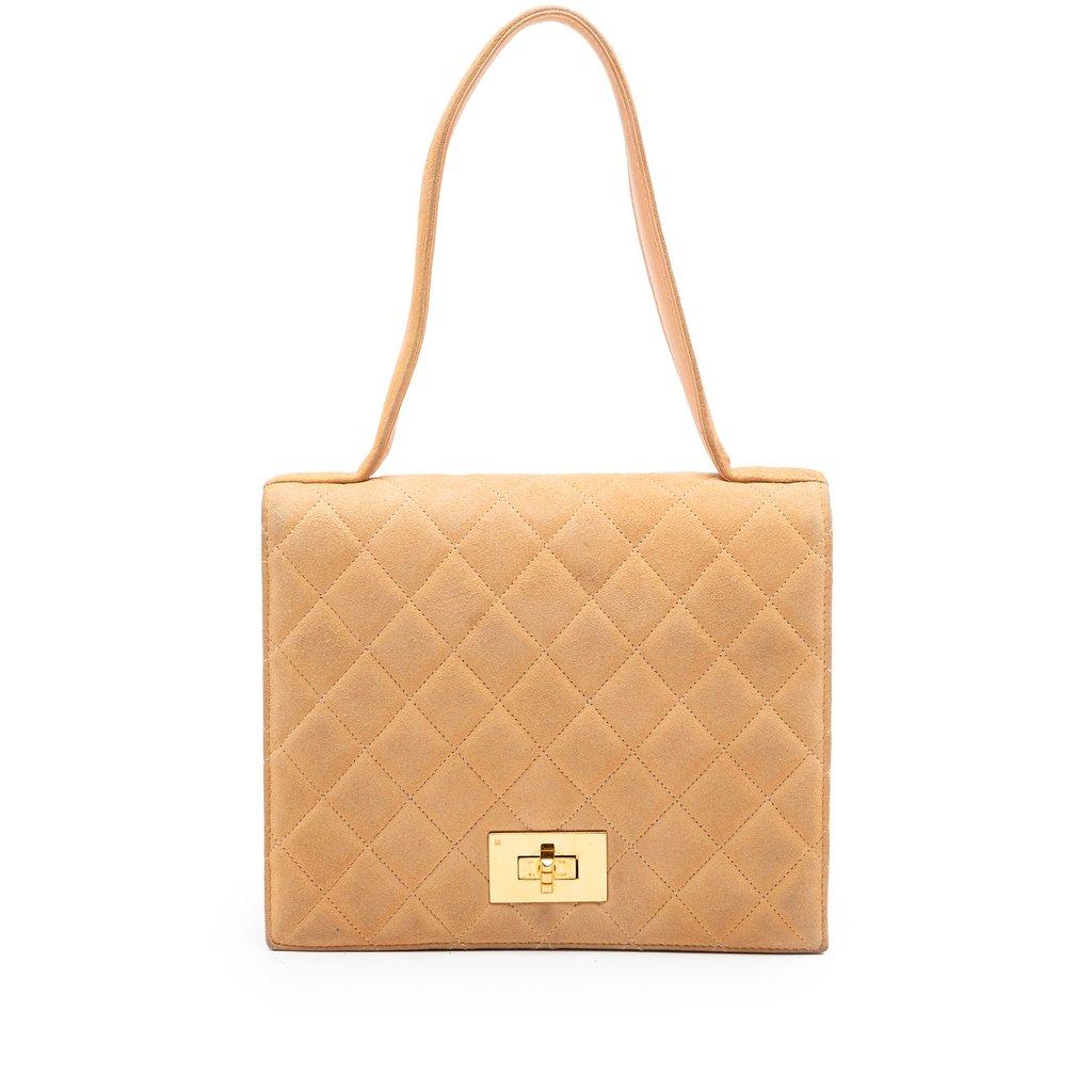 Chanel Quilted Suede Rita Flap