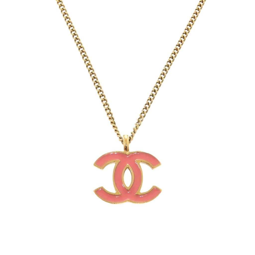 Chanel قلادة مطلية بالذهب عيار 925