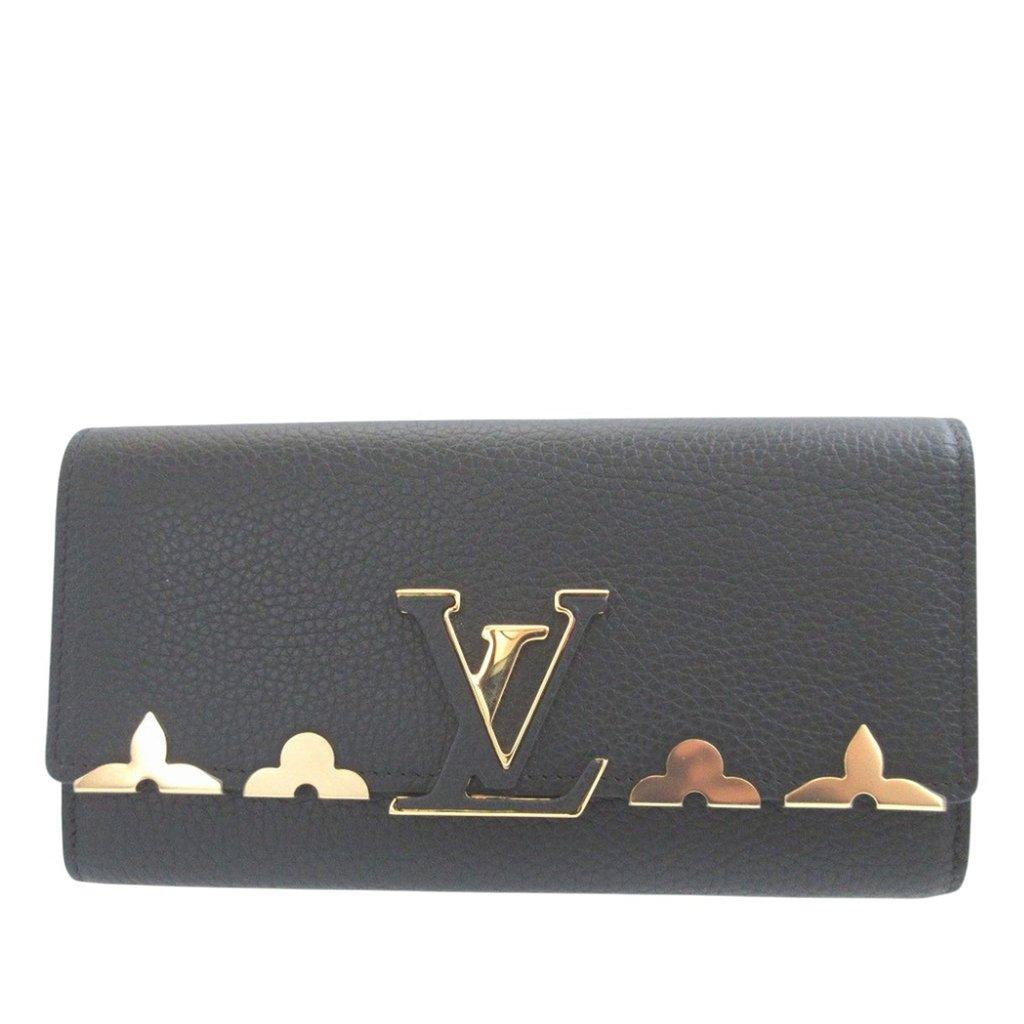 Louis Vuitton Taurillon Capucines Flower Long Wallet