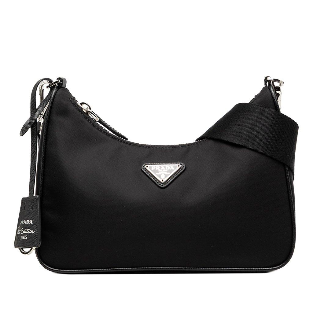 Prada Saffiano Trimmed Re Nylon Re Edition 2005 Satchel