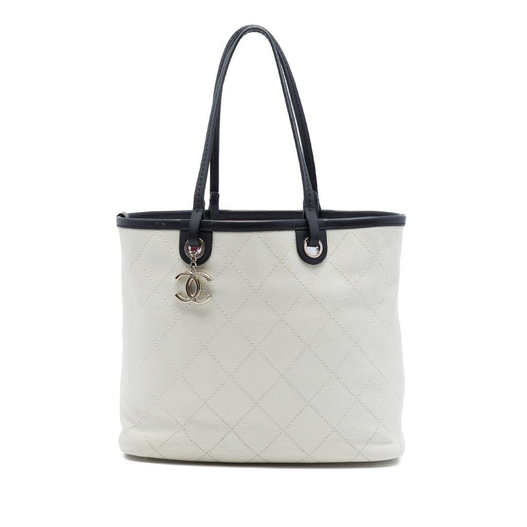 Chanel Quilted Caviar Shopping Fever Tote
