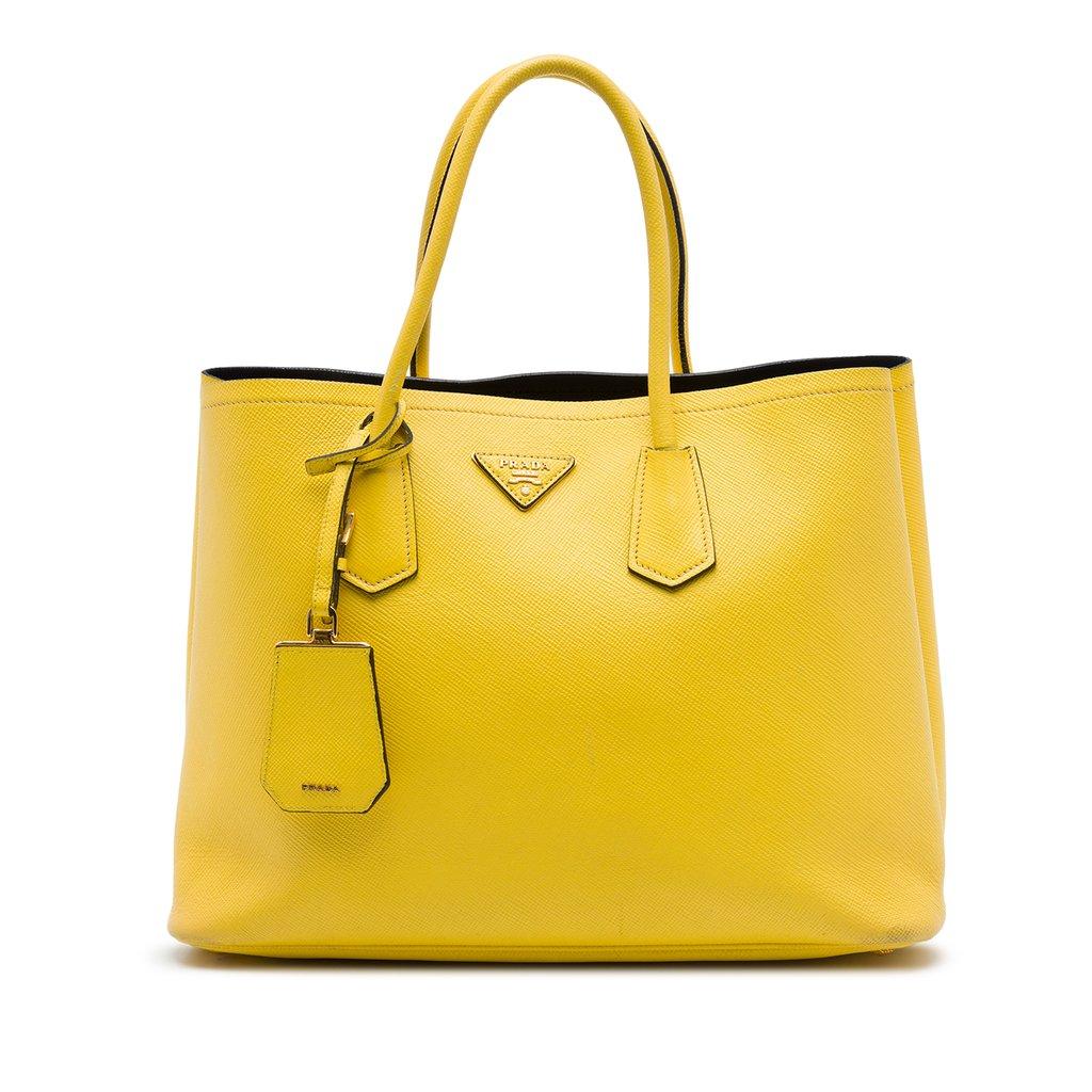 Prada Medium Saffiano Cuir Double Satchel