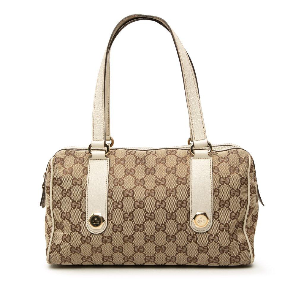 Gucci GG Canvas Charmy Boston Bag