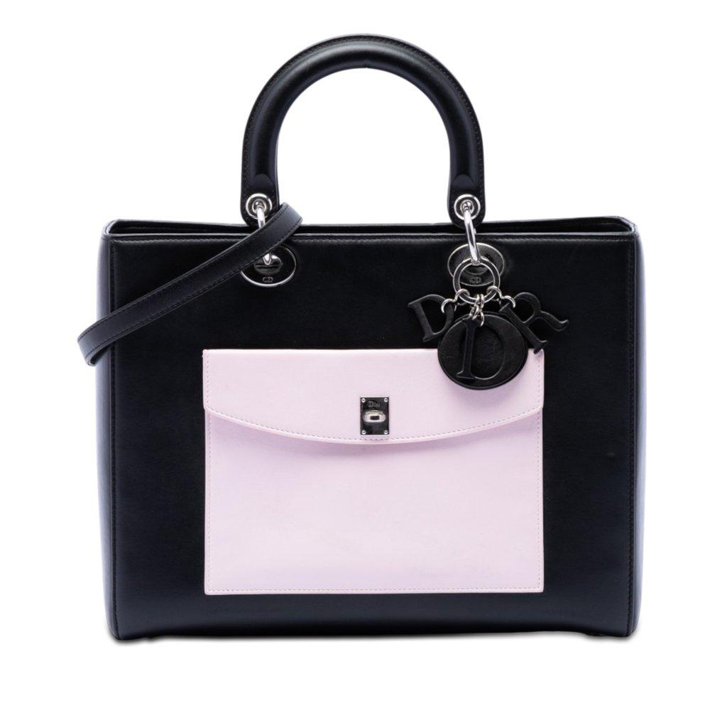 Dior Large Calfskin Pocket Tote Lady Dior