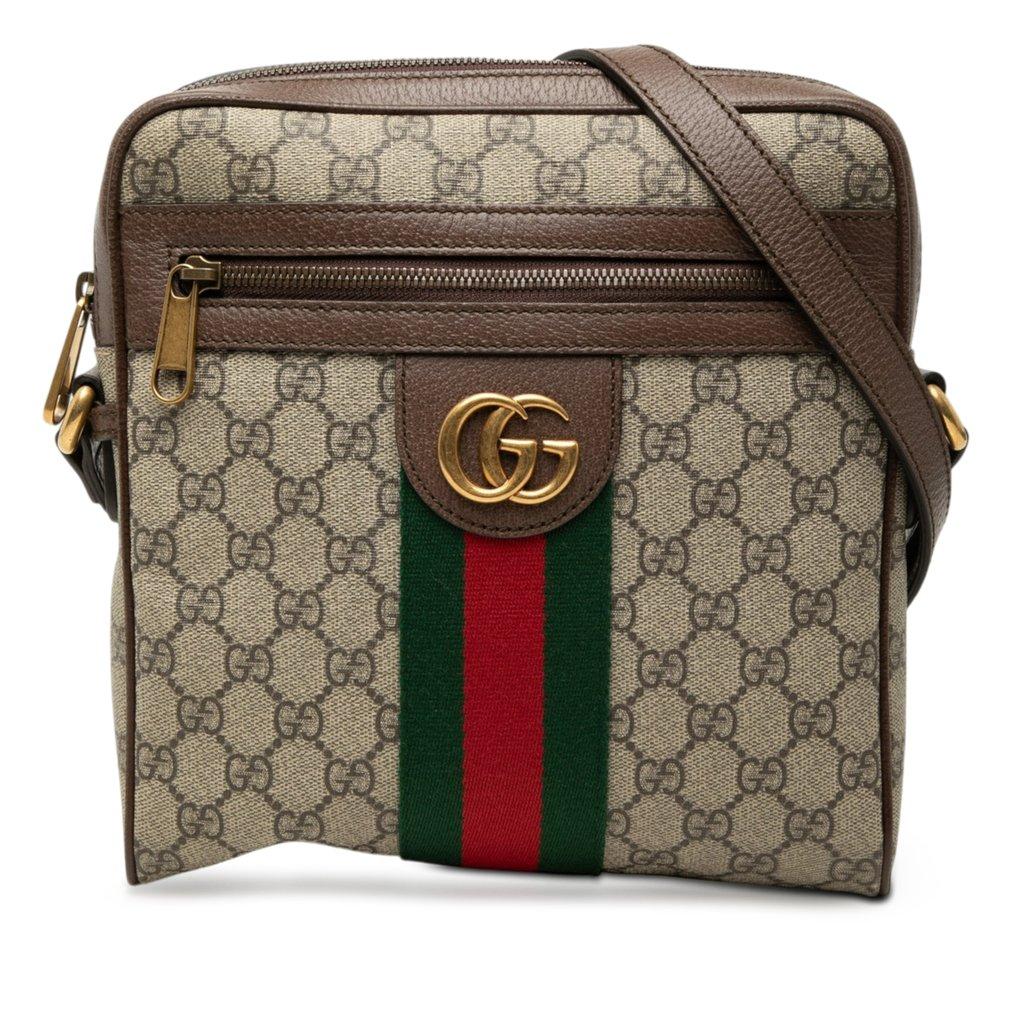 Gucci Small GG Supreme Web Ophidia Messenger Bag